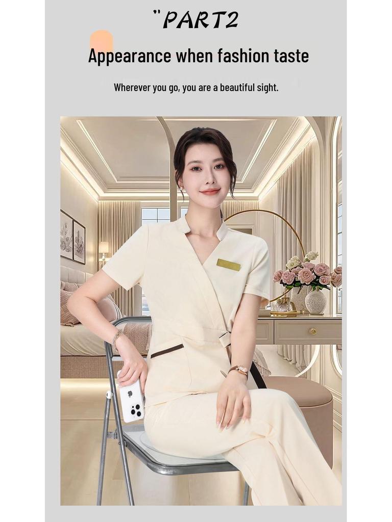 Платье с рукавом до локтя для косметологов, терапевтов салонов красоты и спа