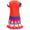 83036 Детское платье для девочек Лили Lovebraids с принтом клоуна, короткий рукав, плиссированное