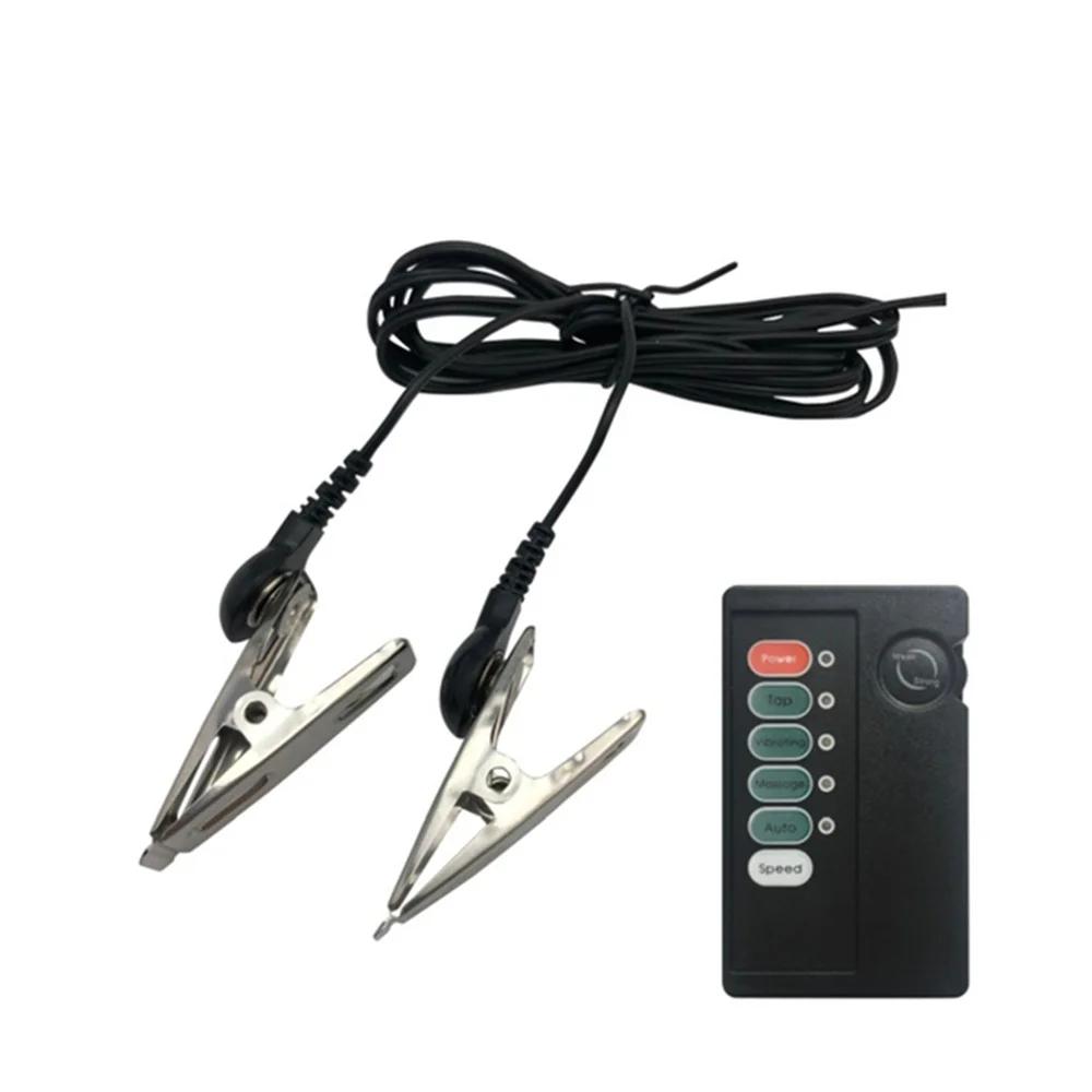 Electric Shock Nipple Clamps Breast Clips Labia Clamp Medical Themed Toy Electric Stimulation Erotic Sex Toys For Women Couples