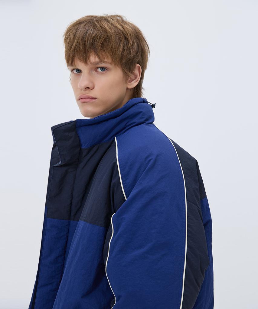 Nohant Color Block Padding Jumper Blue