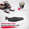 Snowmobile Handguards Protector Wind Air Deflector Replace 860200789 for Ski-Doo REV Gen5, Neo, REV Gen4, XS, XM, XP, XR, XU