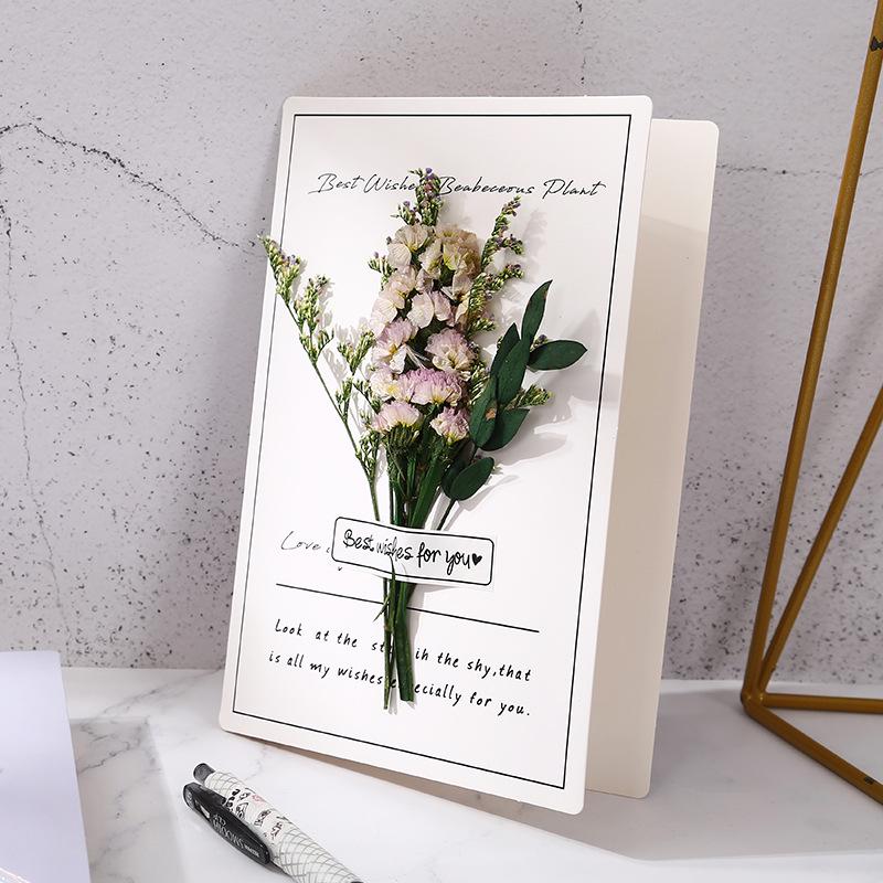 2025 Creative 3D Dried Flower Birthday & Thank You Card for Teachers