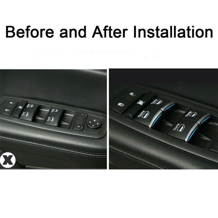 Накладка на кнопку главного переключателя стеклоподъемника автомобиля для Jeep Grand Cherokee 2011-2021