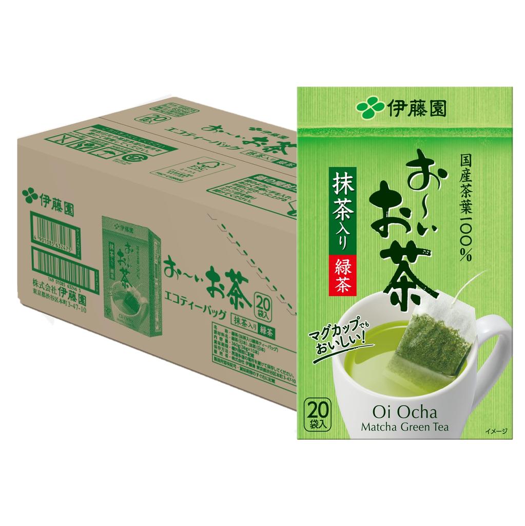 Itoen Oi Ocha Green Tea X 20 Bags X 10 Eco Tea Bags (with Matcha) 1.8g