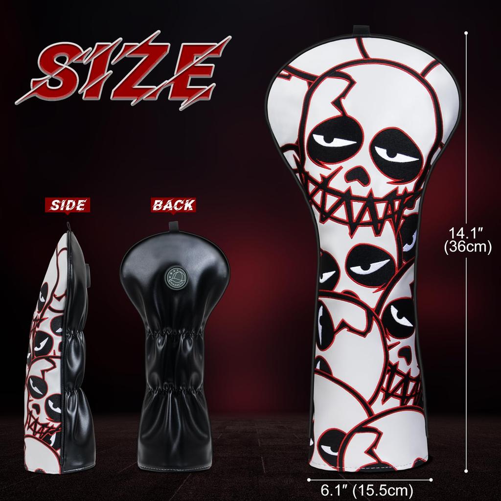 Driver Head Cover Single Item Driver Cover Golf 460CC Compatible Elastic Type Cool