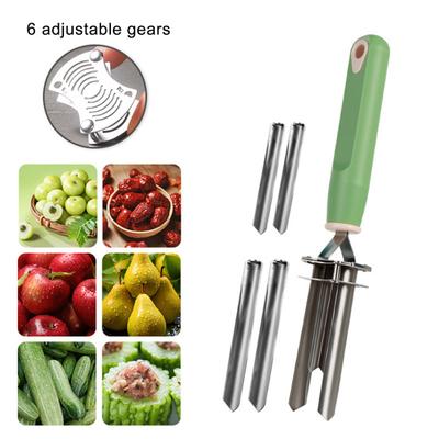 Удалитель сердцевины фруктов и овощей из нержавеющей стали, экстрактор косточек, инструмент для быстрого удаления семян для груш, болгарского перца