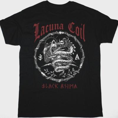 LACUNA COIL Футболка Черная ANIMA Хлопок Черный Все размеры Для мужчин TT303 Унисекс Футболка