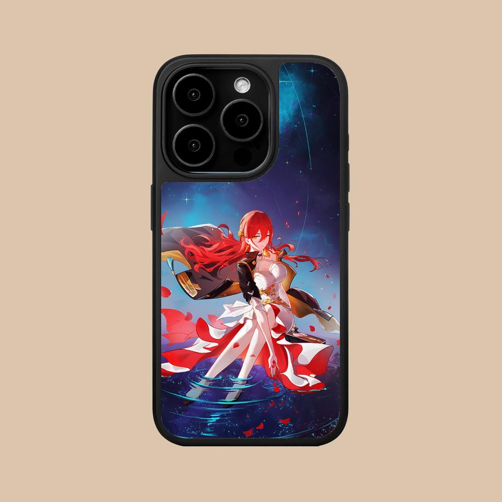 HSR Himeko Матовая поверхность Чехол для мобильного телефона для iPhone 17 16 15 14 13 12 11 Air Pro Max Plus Цветная крышка