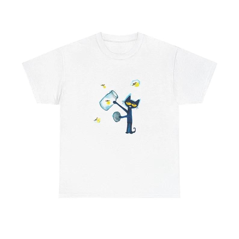 Pete the Cat Firefly T-Shirt – Fun Unisex Cat Lover Tee