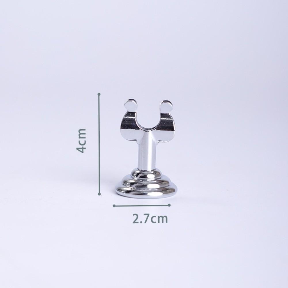 U Shape Name Card Display Stand Stainless Steel Picture Clips Price Display Rack  Table Accessories