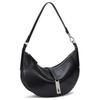 Polo Ralph Lauren Polo ID Metal Badge Adjustable Rotating Lobster Clasp Crescent Bag Handheld Leather Shoulder Bag Mini Women handbags WAPOBAG02V20081