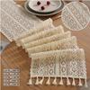Natural Macrame Table Runner Cotton Crochet Lace Boho Wedding Home Table Decor