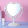 European Style Heart-Shaped Vintage Vanity Mirror – Double-Sided Desktop Makeup Mirror