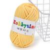 Crochet Knitting Tape Thick Cloth Fabric Strip Yarn 100%Polyester Craft For Hand Knitting Crochet Cushion Blanket Low Elasticity