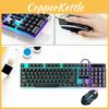 Игровая клавиатура и мышь G21b, проводные, с USB-интерфейсом, с механическим откликом, с подсветкой, водонепроницаемые, 2000 dpi