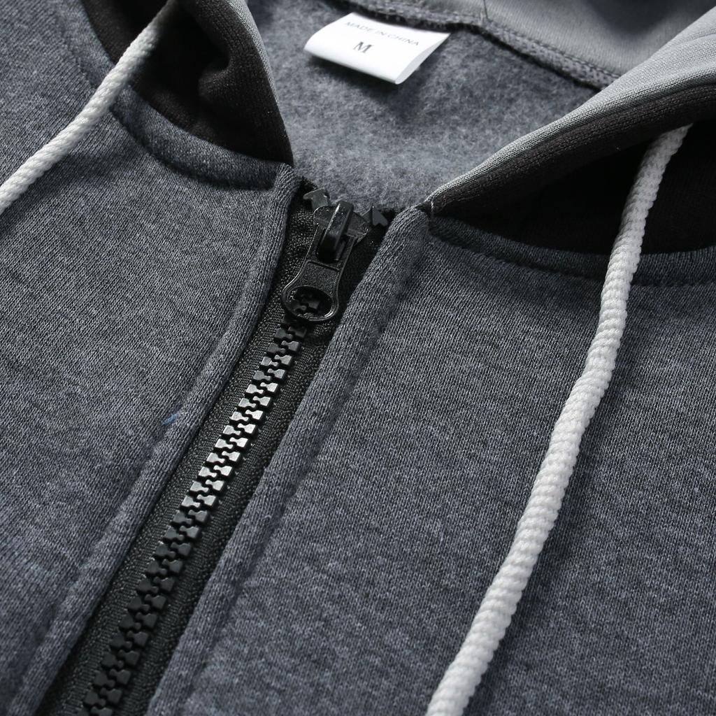 Худи "Jaggad" для мужчин Кардиган на молнии Худи с капюшоном и карманом Спорт и отдых Мужская мода Толстовки и свитшоты Уличная одежда Повседневные Мужские пальто