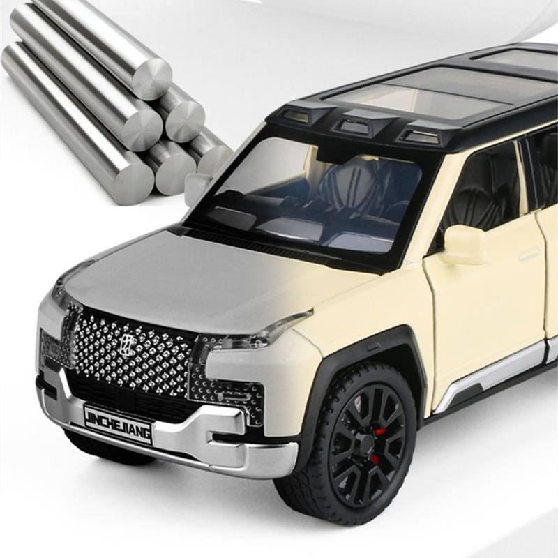 1/32 BYD Look Upat U8 SUV Модель автомобиля из литого металла Игрушечный внедорожник Модель автомобиля Моделирование Звук и свет Детский подарок