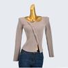 Square Collar Inner Wear Blouse Women's Winter Irregular Design Niche Style Silm Base Knitwear Thickened Jumper