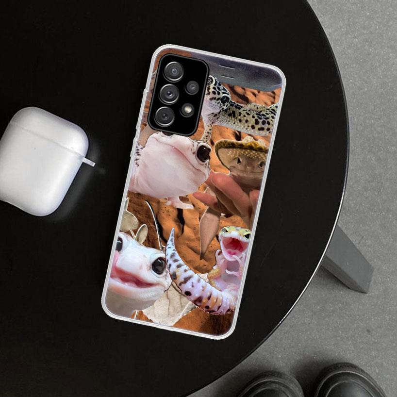 Чехол для телефона с ящерицами и гекконами для Samsung Galaxy A17 A16 A26 A36 A56 A57 A37 A15 A25 A35 A55 A14 A24 A34 A54 A13 A23 A33 A53 Galaxy