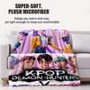 K-Pop Розовый Стиль Одеяло Охотники на Демонов Фланелевый Плед Горячее Аниме Мягкое Теплое для Гостиной Дивана Покрывало для Кровати Кемпинг Подарок для Фаната