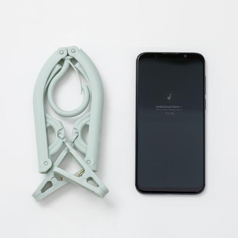 JAJALIN Folding Clothes Hanger, Portable Outdoor Non-Slip Hanger, Travel Plain Plastic Drying Rack, Clothes Support, Garment Hanger