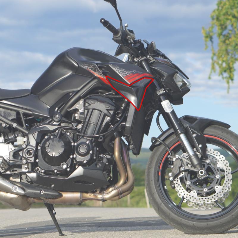 Подходит для Kawasaki Z900 2020-2022 2023 2024 Мотоцикл Боковая Накладка Панель Вставки Крышка Панели Обтекатель Кожух Панель Крышки Радиатора