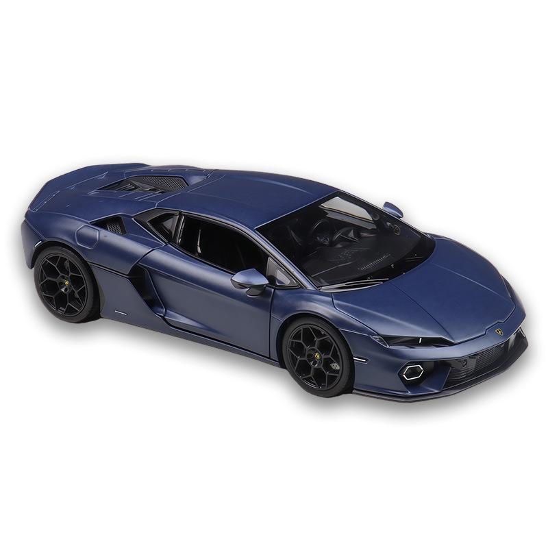 Welly 1/24 Lamborghini Temerario Металлическая модель автомобиля в масштабе Литая металлическая Статическая коллекция Детская игрушечная машинка на день рождения Транспортные средства Подарки