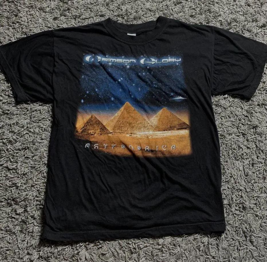 CRIMSON GLORY TOUR Astronomica Black Unisex Cotton T-Shirt All Size