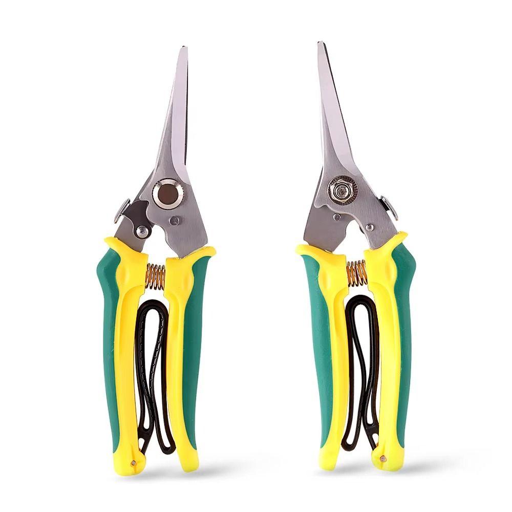 Ergonomic Handle Pruning Shears Stainless Steel Tree Branch Trimmer Florist Work