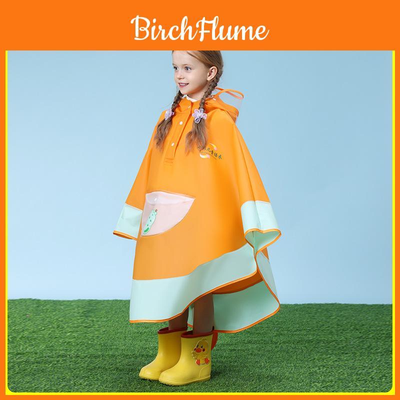 Водонепроницаемый детский дождевик из ЭВА с мультяшным стилем для школы и улицы