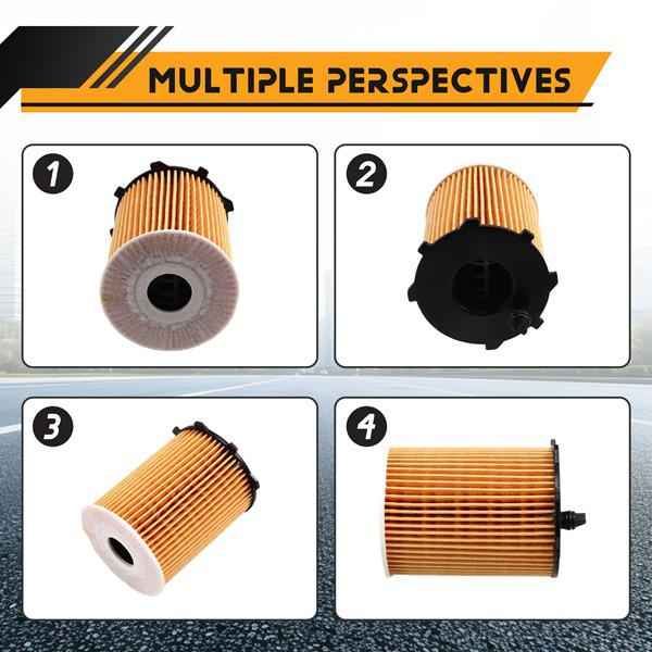 10-Piece Oil Filter Set for Citroen C3, C4, and Berlingo
