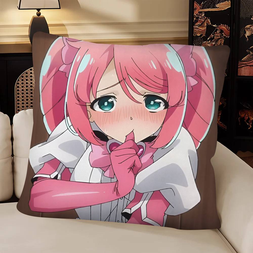 Anime Mahou Shoujo Ni Akogarete Hanabishi Haruka Pillow Case Fashion Square Pillowcase Bedroom Sofa Room Ins Decoration Leisure