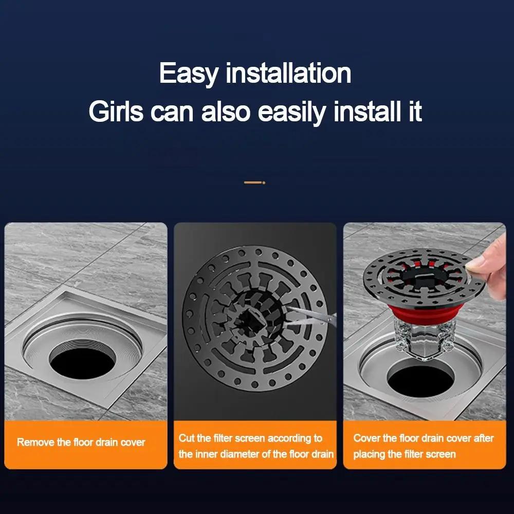 Предотвращение обратного потока в душевой сливной системе Dectable Anti-Drain Filter Plug Universal Fast Draining Floor Drain