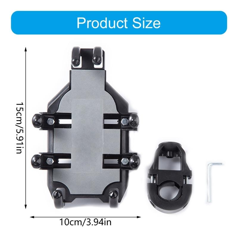 Motorcycle Scooter Phone Mount Bracket Rack 360 Degree Rotatable Holder for Secure Navigation and Communication on Rides