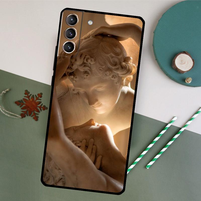 Художественный чехол для телефона с изображением ангела Купидона для Samsung Galaxy S26 S24 Ultra S20 S21 S22 S23 S25 Plus S10 S25 FE Задняя крышка