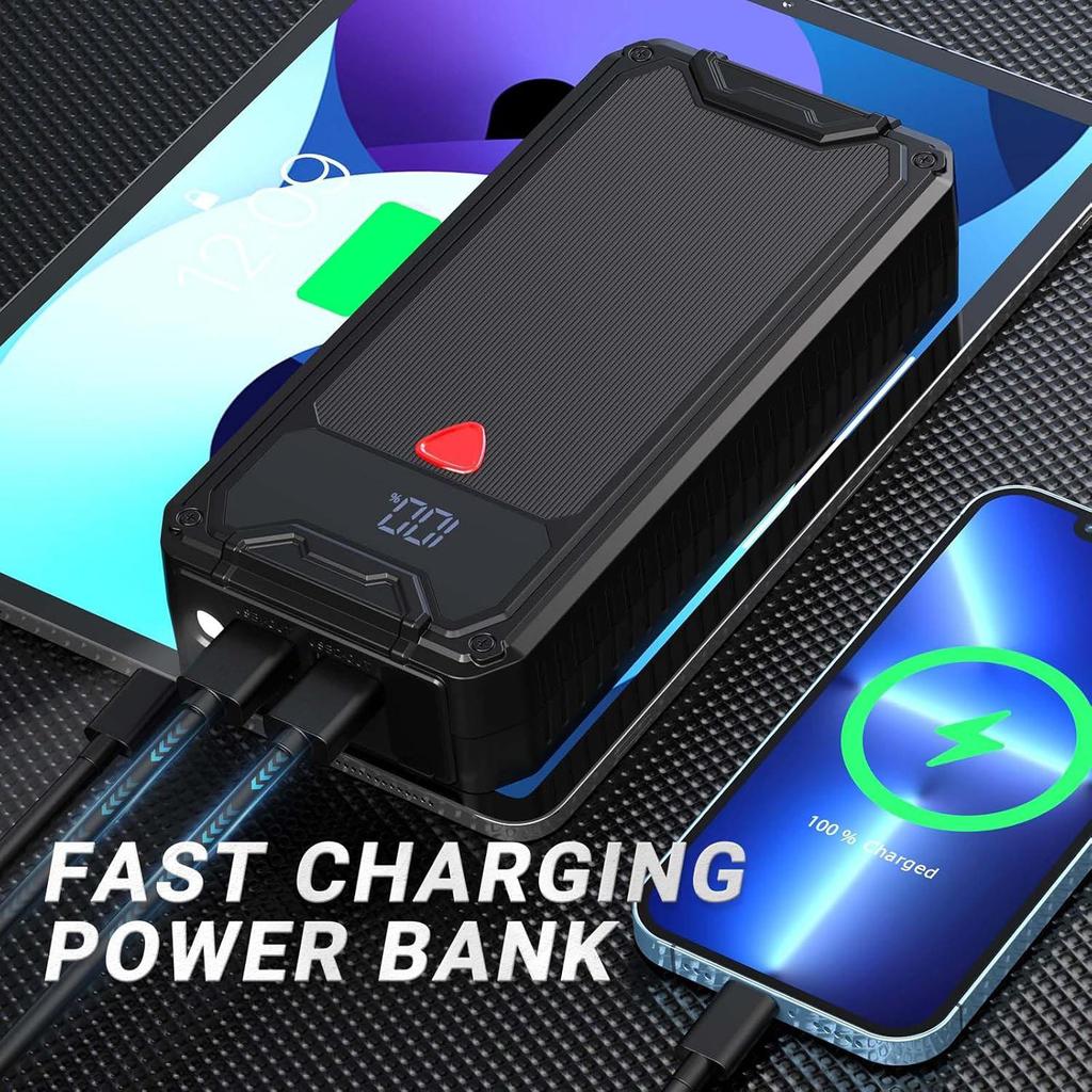 Car Jump Starter Booster Power Bank Battery Charger Eigotrav PD-J330 12V 6000A 10000mAh
