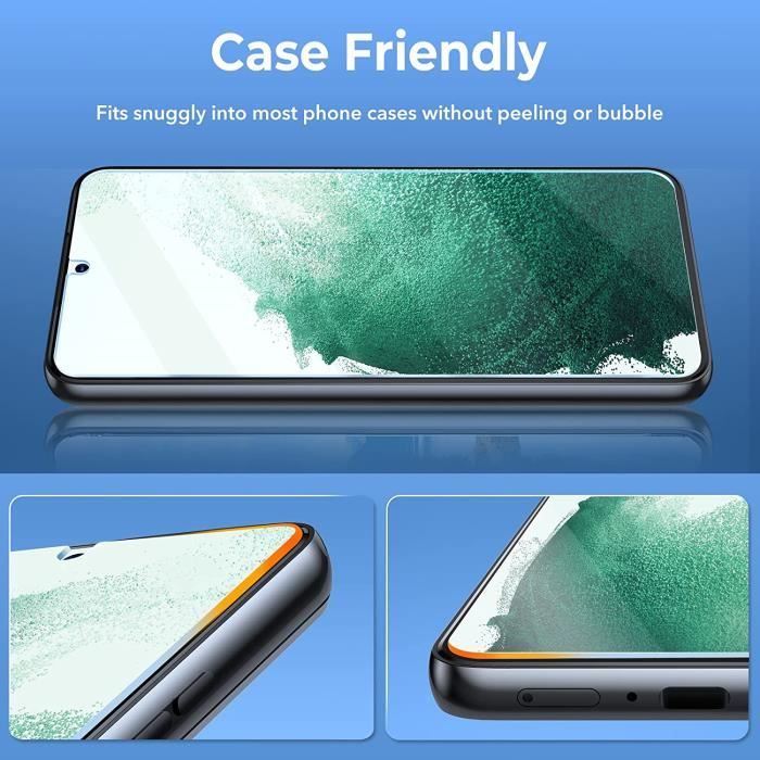 Film protecteur - Advansia - Samsung Galaxy S22 5G - Verre trempé 9H - 2 pièces - Résistant aux rayures