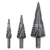 3-Piece Titanium-Plated Metric Step Drill Set with Nitrided Black Spiral Groove