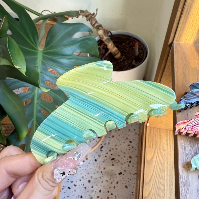 Acetate Hair Claw Clip 10.5cm Minimalist Geometric Pattern Updo Holder Sweet Cool Style Hair Grip Accessory for Women Unisex