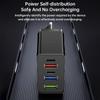 Универсальное многопортовое USB-C зарядное устройство с быстрой зарядкой для Android и Apple - 3 порта USB + 2 порта USB-C, стандарт UK/US