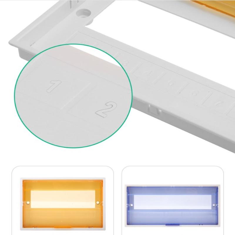 Pz30 Plastic Distribution Box Cover Transparent Protective Panel For Household Circuit Breaker Box