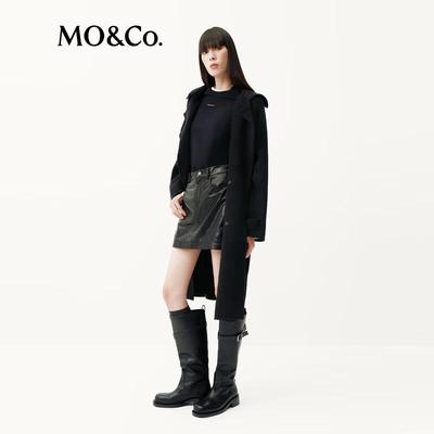 МО&Ко. Женский однотонный вязаный кардиган с лацканами