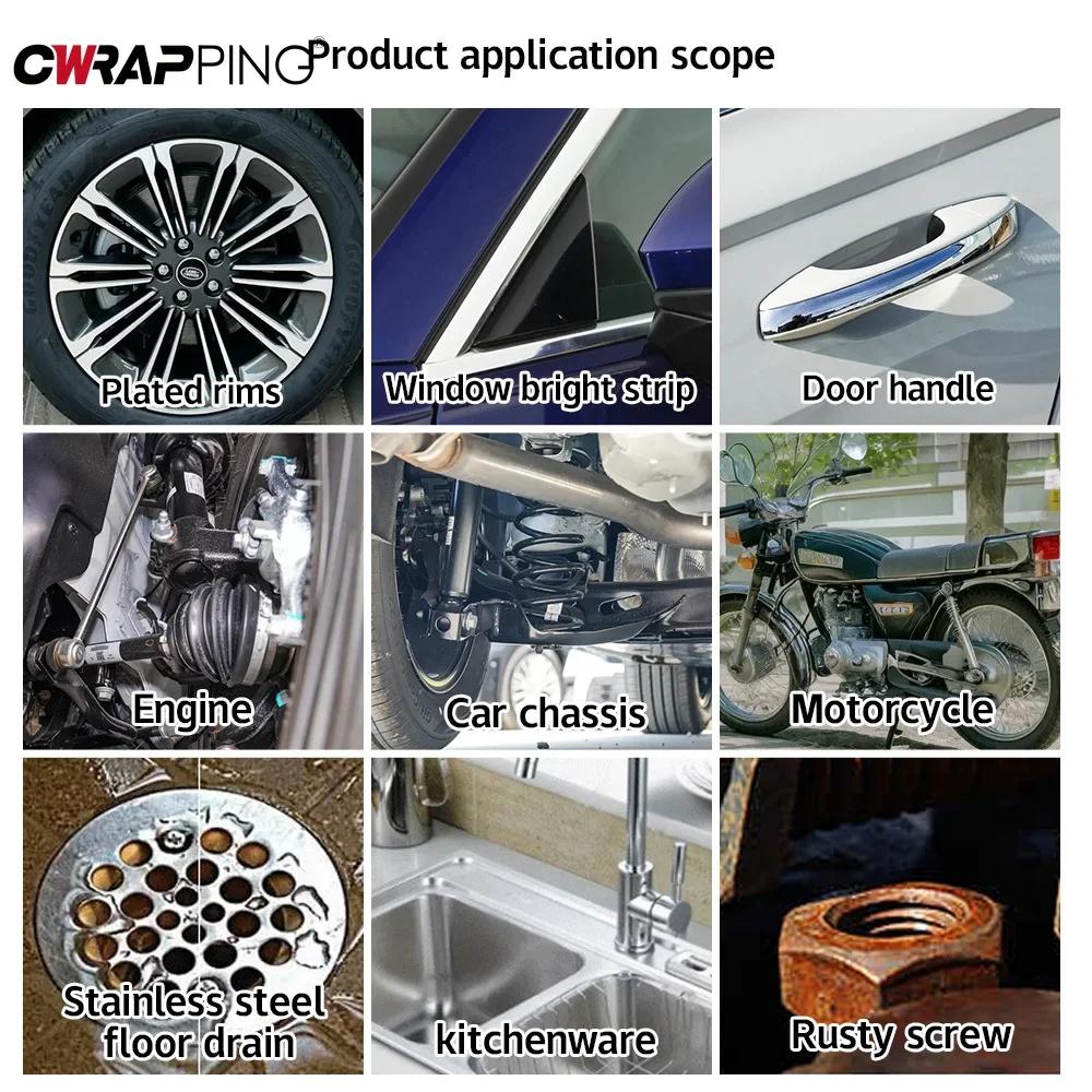 Удалитель ржавчины со ступицы колеса автомобиля Универсальный ингибитор ржавчины для краски Очиститель пыли с обода Детализирующий инструмент для ступицы колеса автомобиля/мотоцикла Аксессуары