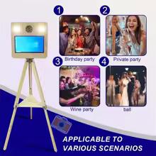 Portable Magic Mirror Photo Booth, 15.6-inch Touchscreen SLR Camera Photo Booth, shipped from the EU with flight case, suitable