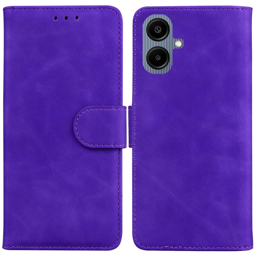 For Samsung Galaxy A07 5G Case Solid Color Leather Wallet Phone Cover