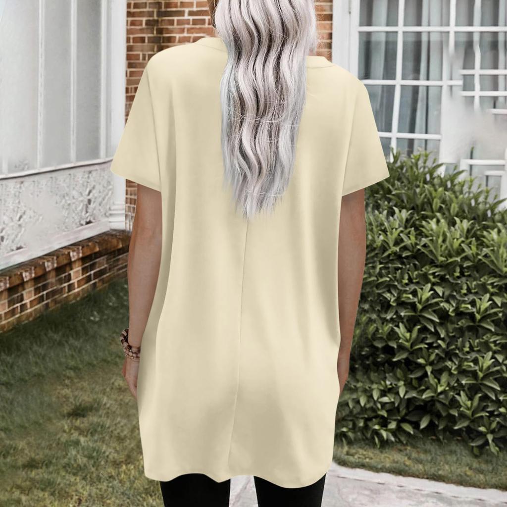 Женская футболка с круглым вырезом, короткими рукавами и карманным принтом, топы стандартной посадки