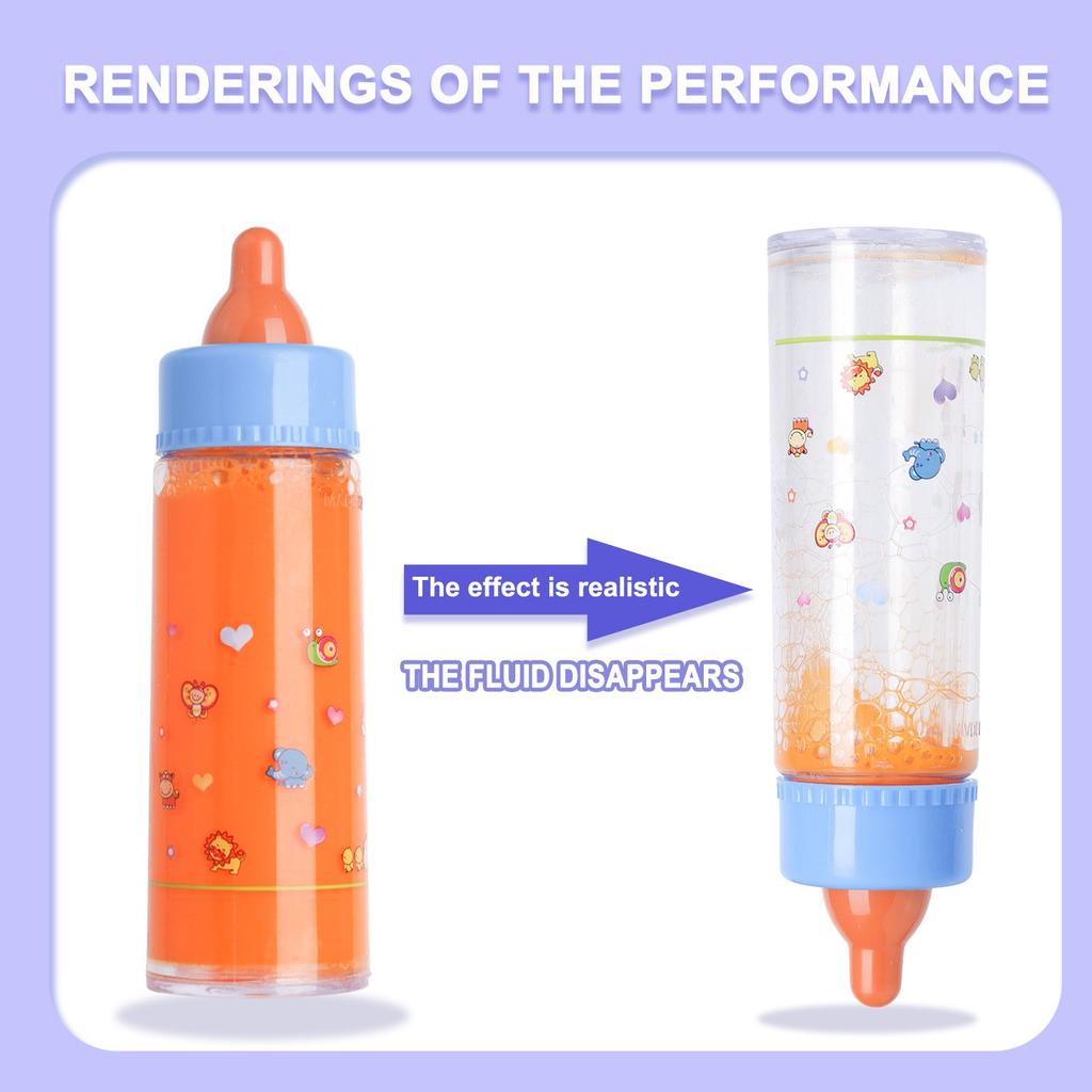 6-piece Baby Accessory Set, Including Missing Milk And Juice Bottles, Pacifiers, Doll Feeding Set, Toy Baby Bottles 10ml