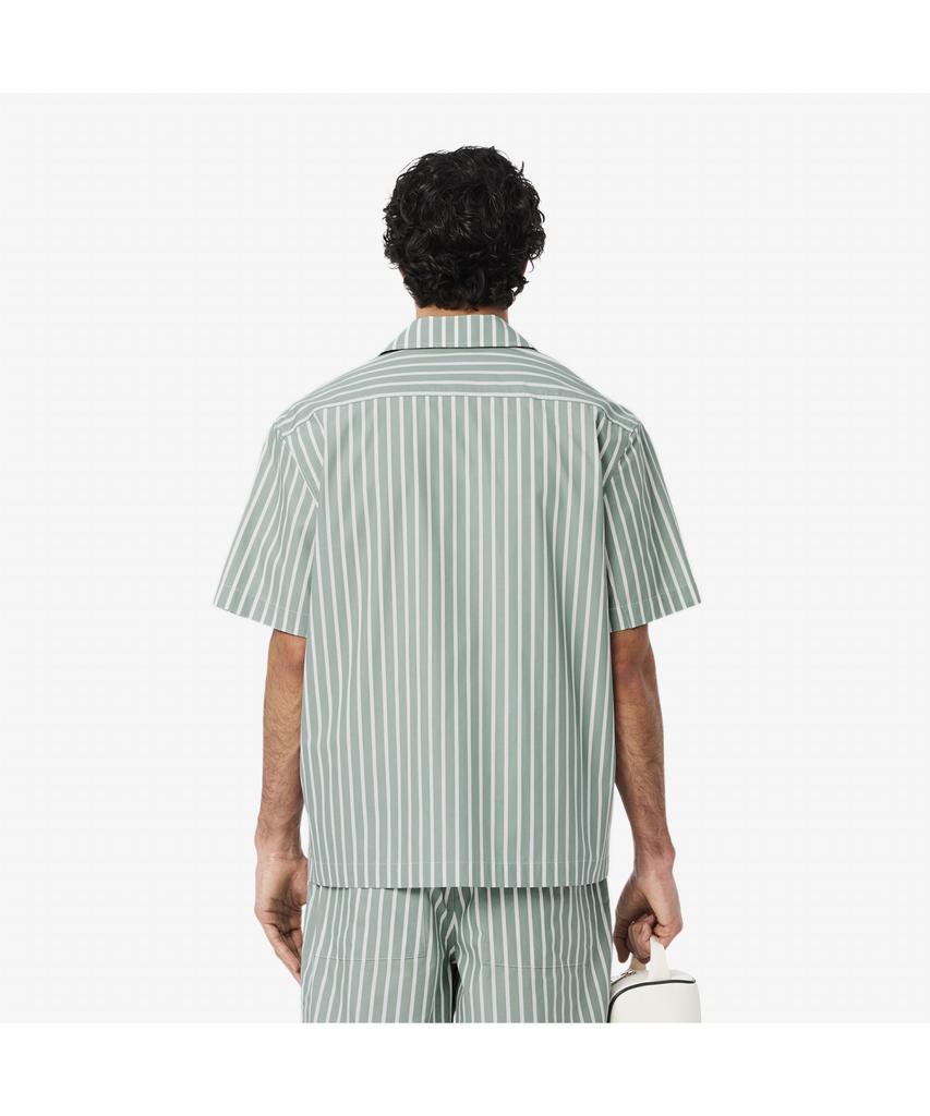 Мужская гавайская рубашка LACOSTE в полоску с коротким рукавом Ch9083-55G Bli