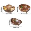 Creative Country Style Coconut Shell Bowl DIY with Hole Coconut Tray Storage Candy Dessert Bowl Ornaments