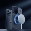 Магнитный чехол Nillkin CamShield Pro с MagSafe для iPhone 14 Pro Max - синий защитный чехол для камеры